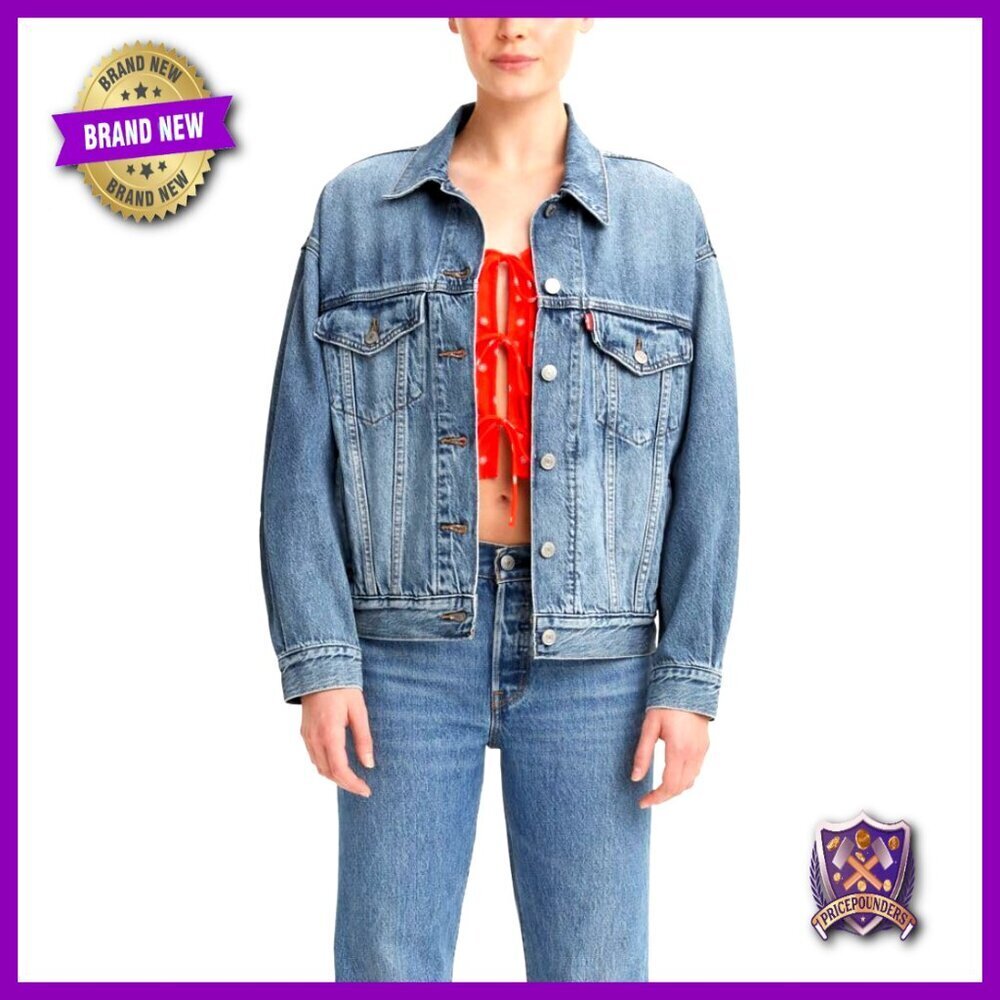 90s Trucker Jacket Relaxed Fit Retro Y2K Vintage Button Closure Classic